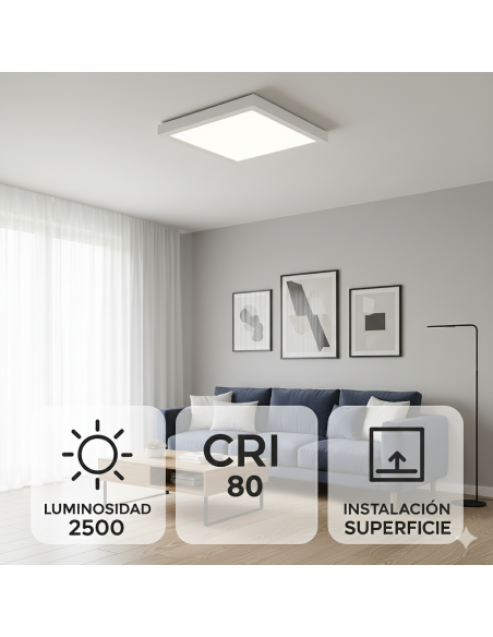 Slim Surface Panel Square Series 25W 4500K