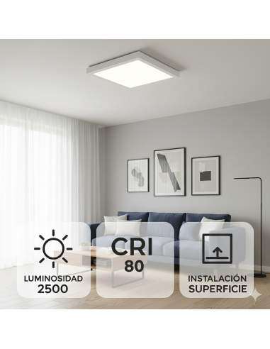 Slim Square Surface Panel 25W 3000K