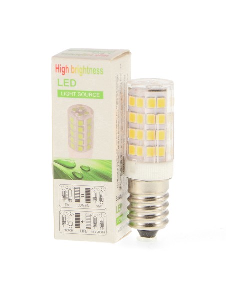 Lâmpada LED E14 5W Mini 6000K Marca M LEDME