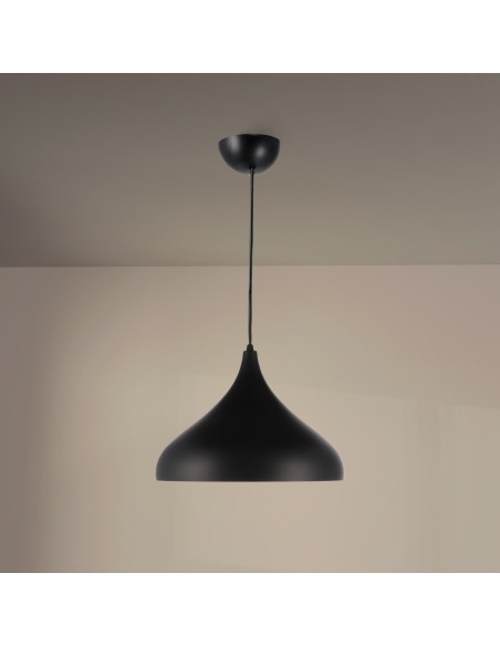Lampada da soffitto Coppen Black M LEDME E27 Metal