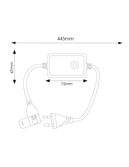 Controller RGB LED Fast 220V IP65 M LEDME