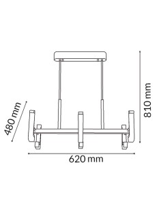 Claws Ceiling Lamp 36W 4500K Metal 2