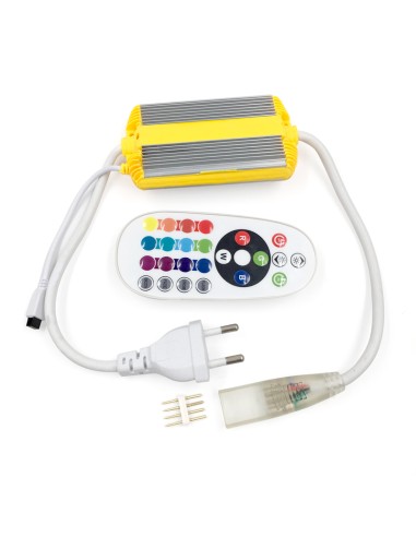 Controller per striscia LED RGB Rozok 220V con telecomando - DSC