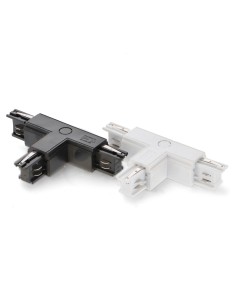 Type T Connector for Three-Phase Rail Black M LEDME 2