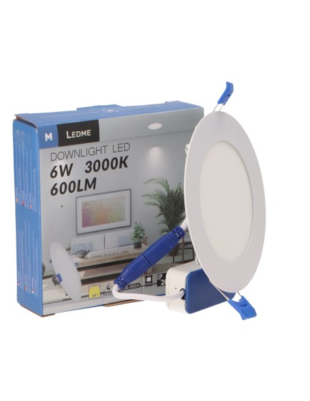 M LEDME Slim Series Circular LED Panel 6W 6000K