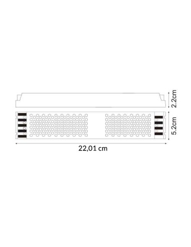 LEDME Slim Power Supply 400W 24Vdc IP44 for LED Strips