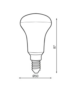 LED E14 R50 6W Bulb Dsc 3000K 2