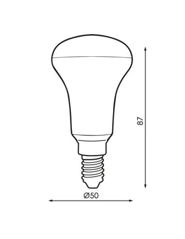 Ampoule LED E14 R50 6W Dsc 3000K