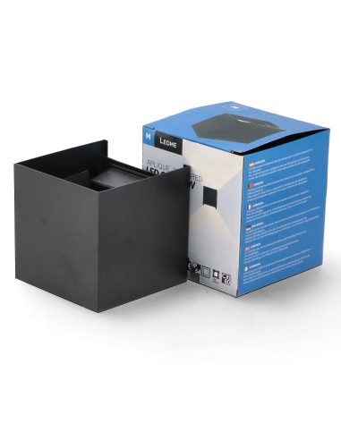 Black Cube LED Wall Light 6W CCT