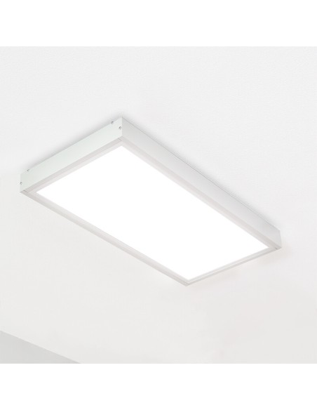 Surface Panel Kit 60x30 cm White 50 mm Aluminum M LEDME