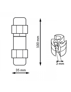 Conector En I IP68 Policarbonato M LEDME 2