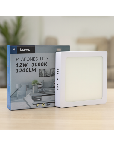 Surface Panel Slim Square Series 12W 4500K
