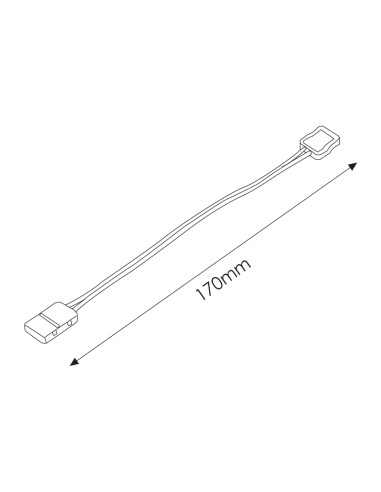 Conector Doble Rápido Tira LED Monocolor SMD5050 170 mm M LEDME