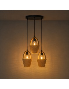 Lampe Plafond Dsc M LEDME avec source 3XE27