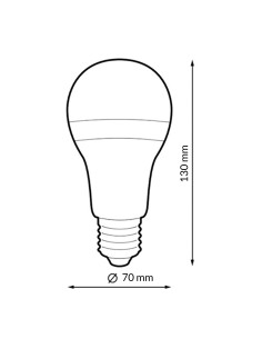 LED-Glühbirne E27 A70 15W - Dsc 3000K 2