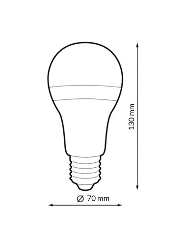 Ampoule LED E27 A70 15W - Dsc 3000K