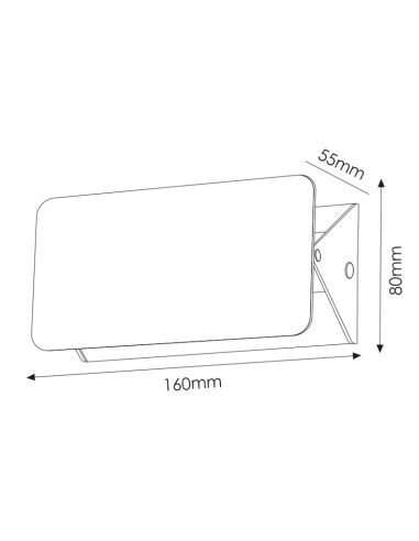 Aplique de parede LED Vas 5W CCT marca M LEDME