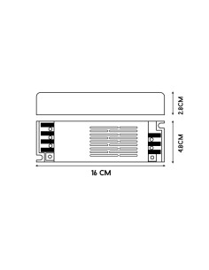 LEDME Slim Netzteil 100W 24Vdc IP44 2