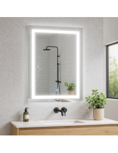 Espejo LED para Baño Rectangular 15W CCT 500x700mm IP44