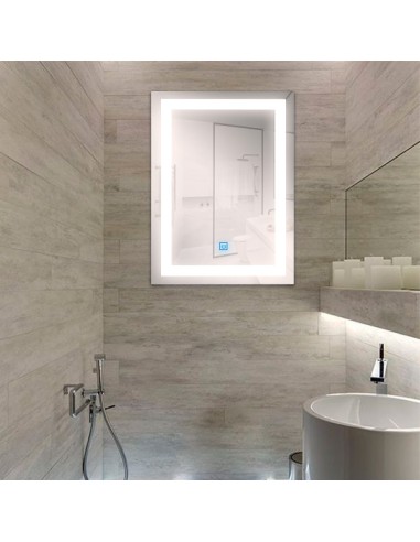 LED Bathroom Mirror Rectangular 15W CCT 500x700mm IP44