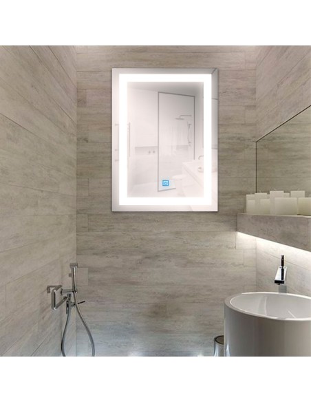 LED Bathroom Mirror Rectangular 15W CCT 500x700mm IP44
