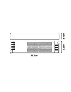 Alimentation LEDME Slim 200W 24Vdc IP44 2