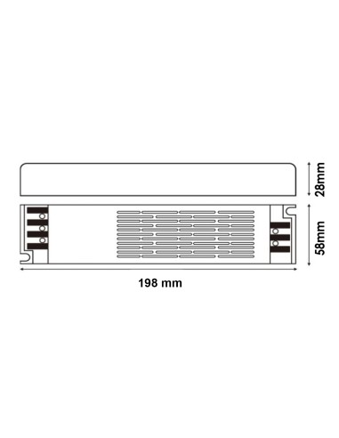 Alimentatore Slim LEDME 300W 24Vdc IP44