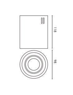 Milano Ceiling Wall Light Gu10 - Dsc 2