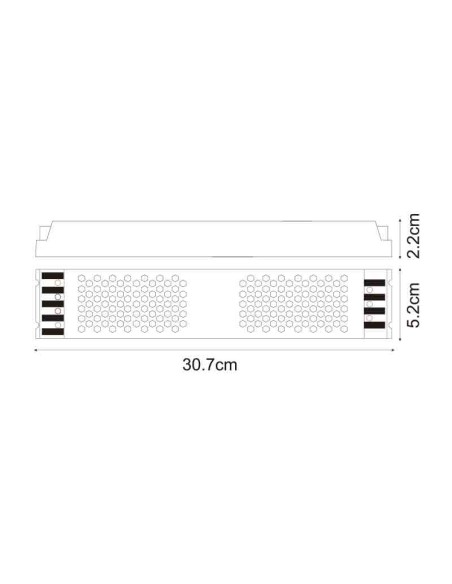 Alimentatore Slim LEDME 300W 12V IP44 per Strisce LED