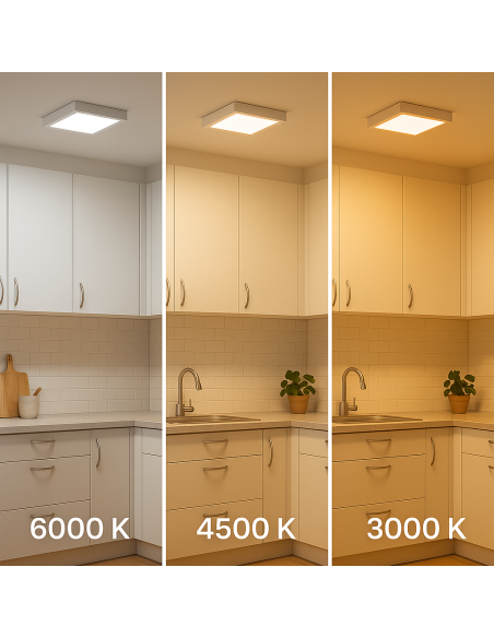 Aufputz-Slim-Panel quadratisch 20W 6000K LEDME