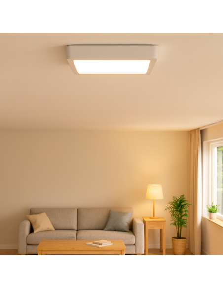 Slim Surface Square Panel M LEDME 20W 3000K Aluminum