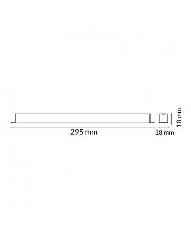 LEDME 72W 24Vdc Power Supply for LED Strips with Profile