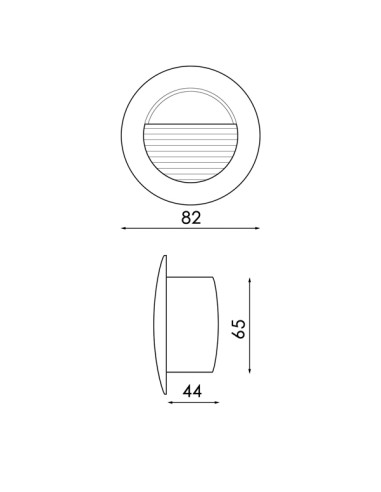 Einbauleuchte LED Circle 3W IP54 3000K