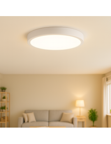 Slim M Round Surface Panel LEDME 25W Aluminum 3000K 4500K 6000K