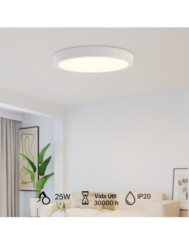 Slim Surface Circular LEDME Panel 25W 3000K