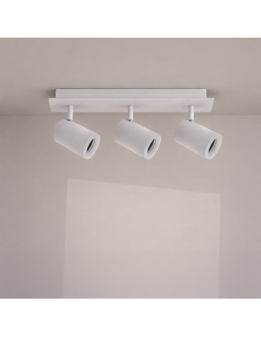 LEDME Ceiling Surface Light 3 GU10 Spots Aluminium