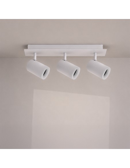 LEDME Deckenapplikation Dsc 3 Leuchten GU10 Aluminium