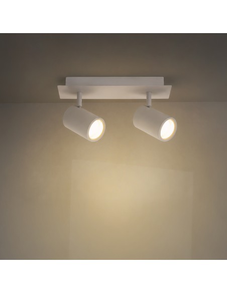 LEDME Ceiling Surface Light 3 GU10 Spots Aluminium