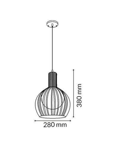 Luminária de teto branca Carol metal E27 280x380H mm
