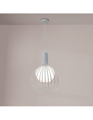 Luminária de teto branca Carol metal E27 280x380H mm