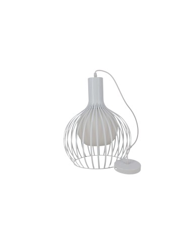 White Carol Ceiling Lamp Metal E27 280x380H mm