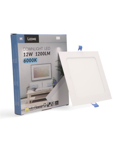 Quadratisches LED-Panel Serie Slim 12W 6000K