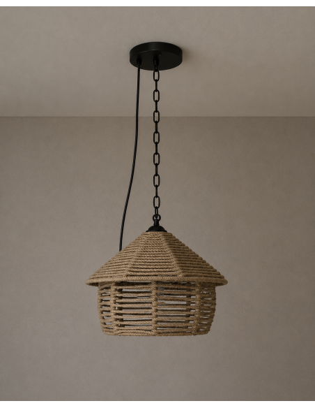 Lampada da soffitto Chaise Dsc con lampadina E27 e base metallica