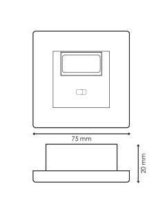 LEDME PIR Square Motion Detector 160° 2