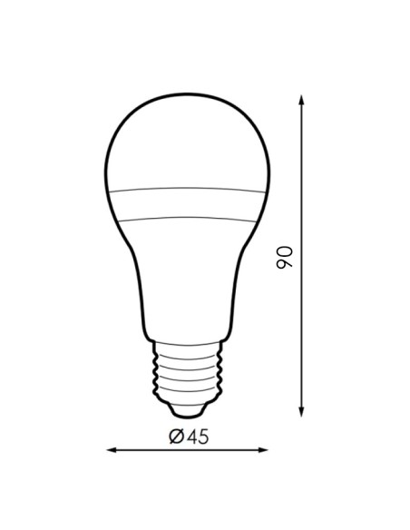 Lâmpada LED E27 G45 7W - Dsc 3000K