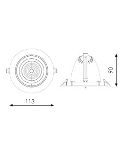 Foco Downlight LED Orientable Track 15W Epistar 4500K 2