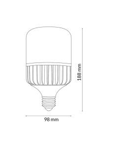Lâmpada LED E27 T100 30W Dsc 6000K Marca M LEDME 2