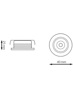 LED M LEDME 3W 6000K Aluminized Downlight 2