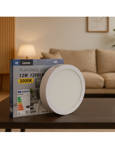 Slim Surface Circular Panel 12W 4500K SMD 2835 M LEDME