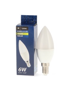 LED C37 E14 Bulb 6W - Dsc 6000k